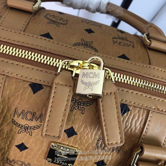 MCM旅行包 原單 6022 MCMTraveler Visetos 週末旅行包 Visetos印花塗層帆布 經典款MCM旅行袋  mdmc1408